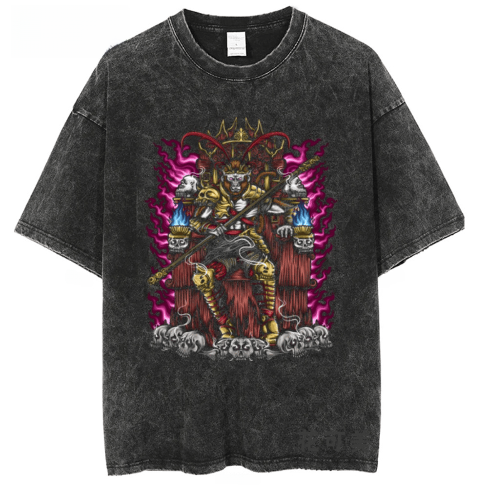 Wukong Dark Style Retro Short  - Streetwear Brand With Flowers reseña y precio
