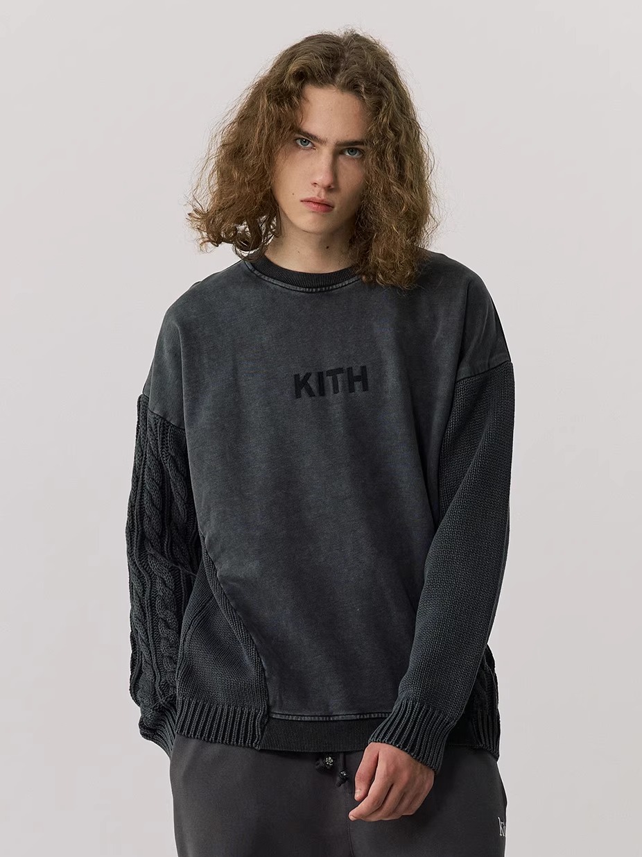 Thickened Washed Knitted Sweat - Kith Sweater Knit reseña y precio