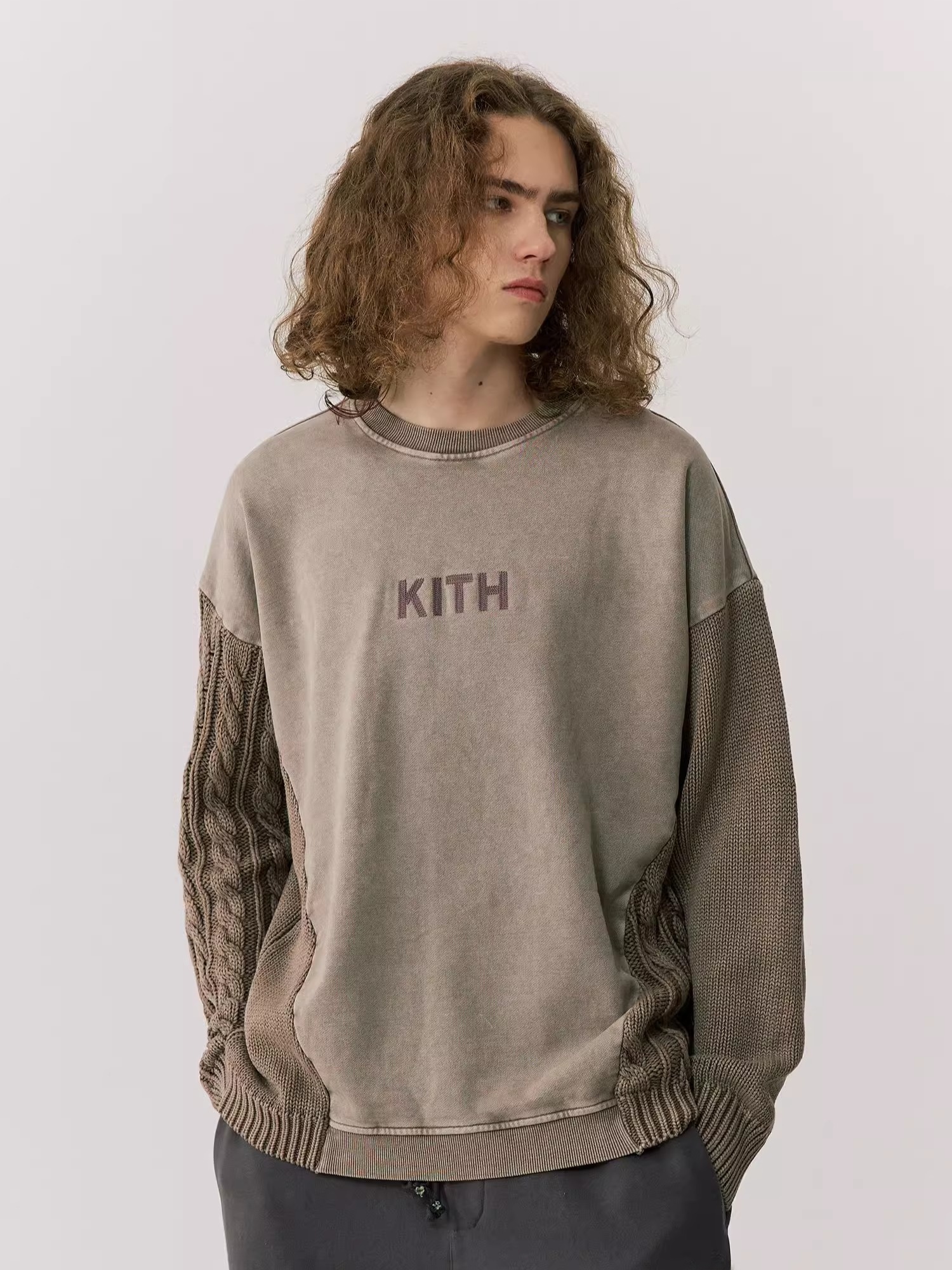 Thickened Washed Knitted Sweat - Kith Sweater Knit reseña y precio