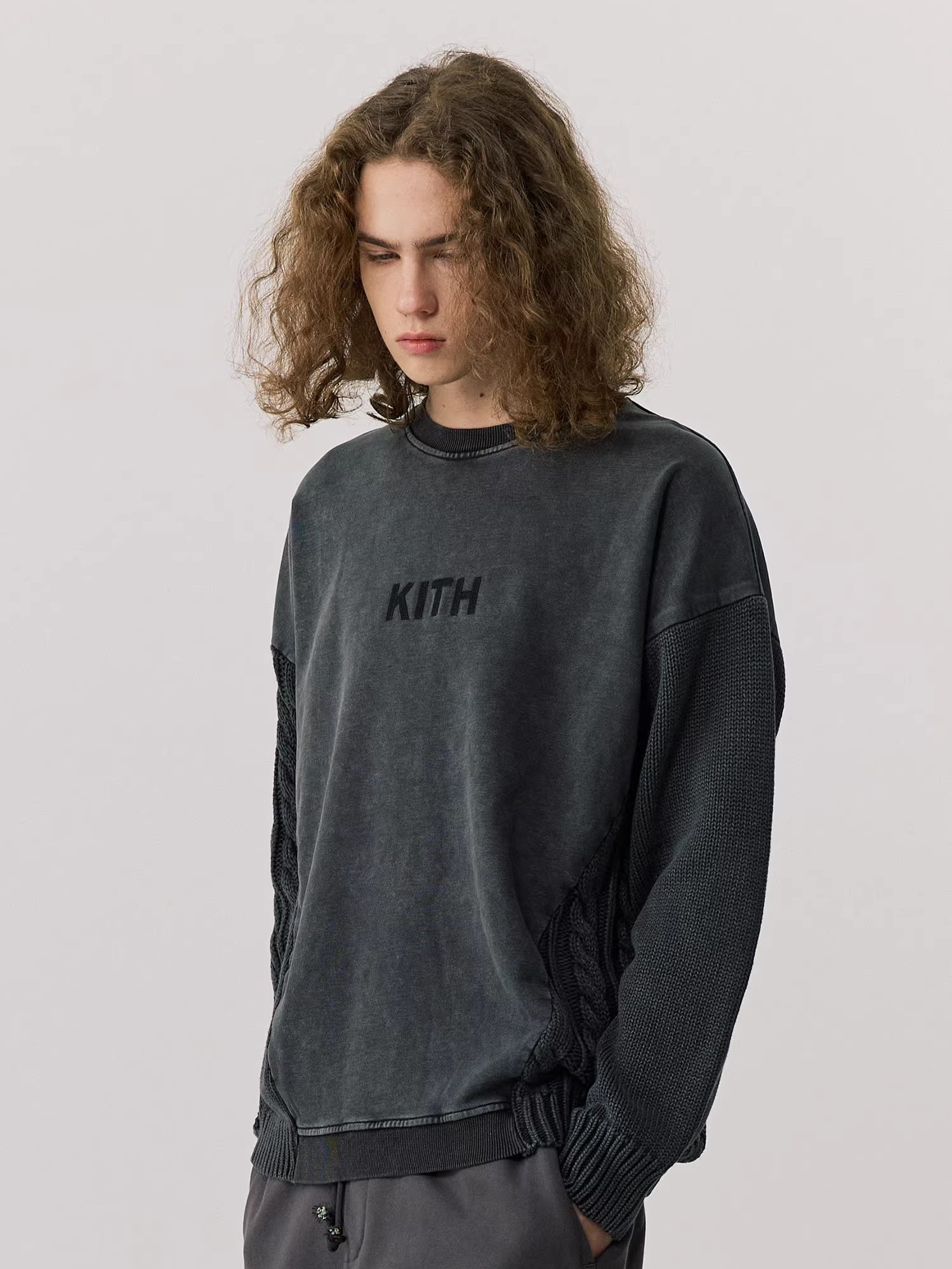 Thickened Washed Knitted Sweat - Kith Sweater Knit reseña y precio