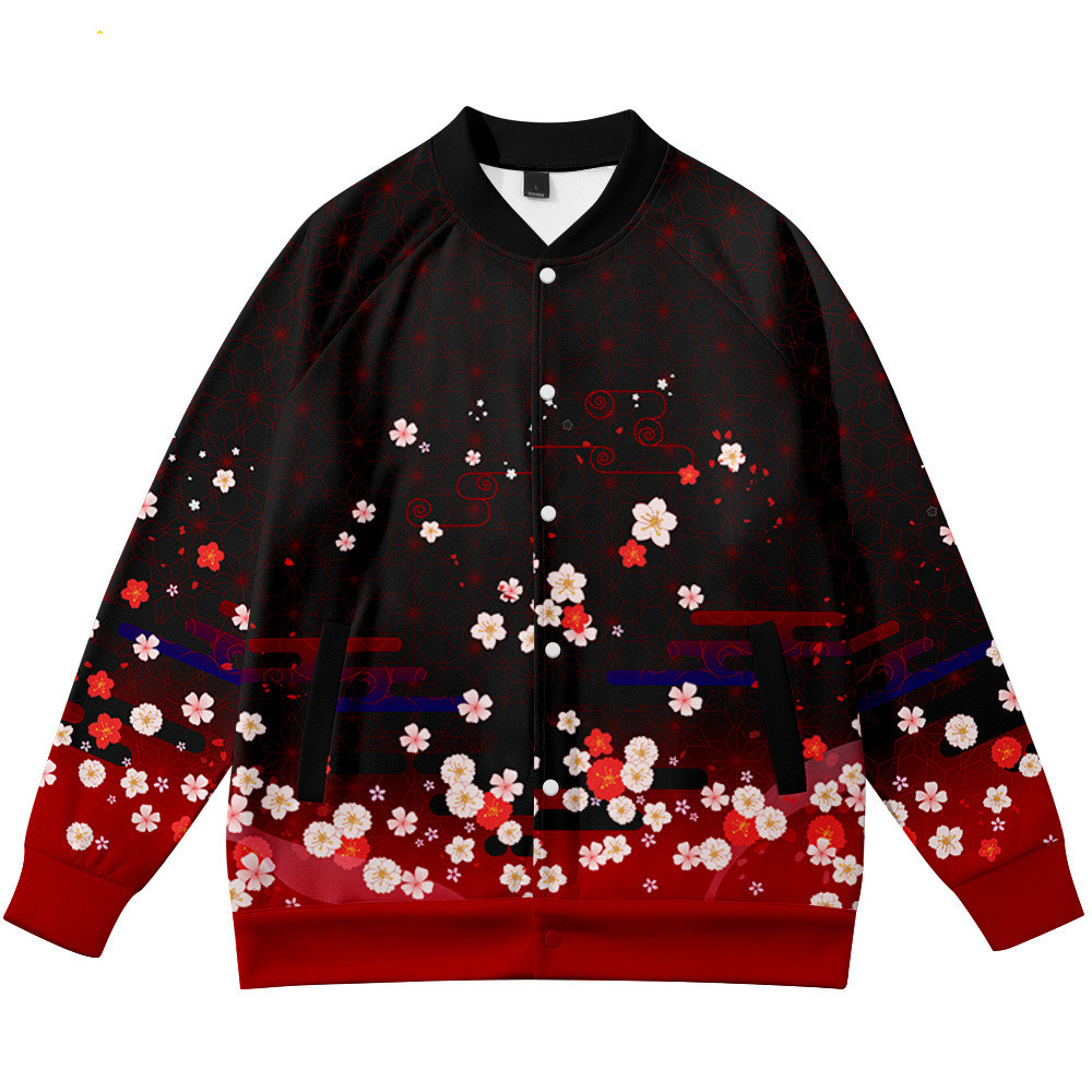 Coats Anime Flower Fox 3D Prin - Streetwear Brand With Flowers reseña y precio