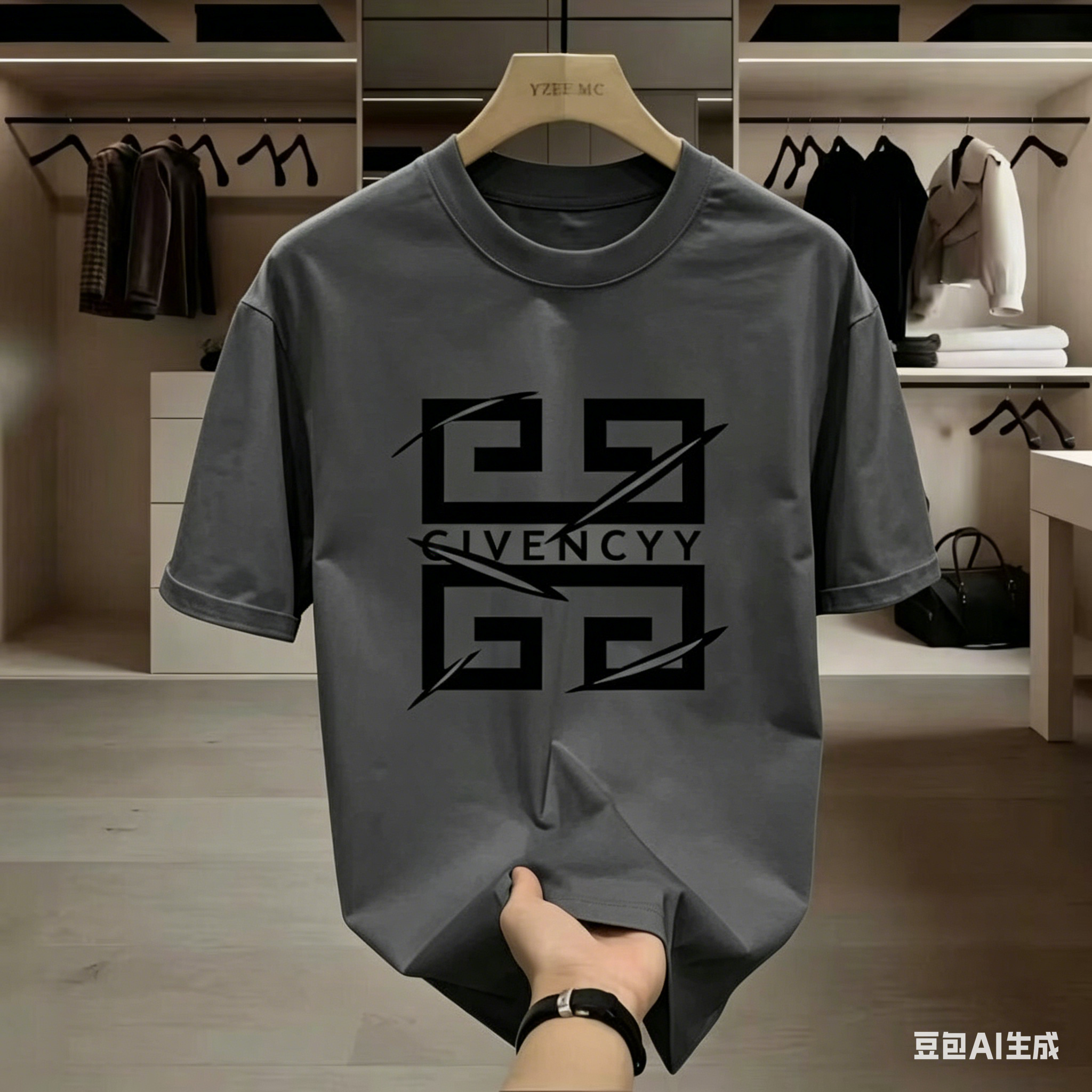 2026Men's  Brand Logo Print T- - Streetwear Brand Logo Design reseña y precio