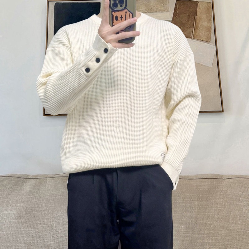 Solid Crewneck Spring Autumn M - Streetwear Brand Logo Design reseña y precio