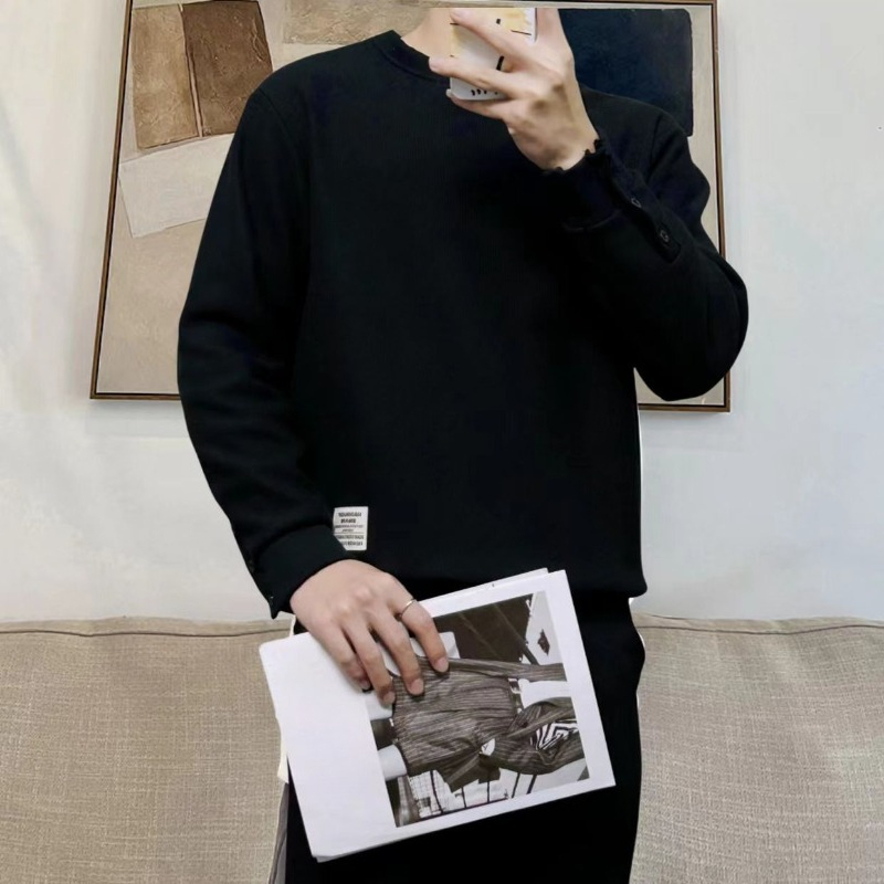 Solid Crewneck Spring Autumn M - Streetwear Brand Logo Design reseña y precio